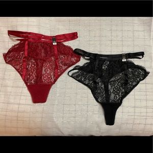 BRAND NEW lace TORRID high waisted thong panties - 2 Pairs